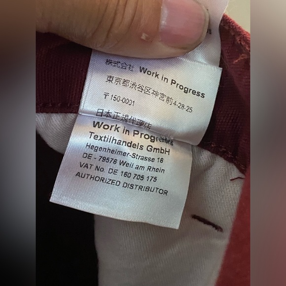 Carhartt WIP Heritage Work Chino Pant Bordeaux m 34x34 - Picture 9 of 13